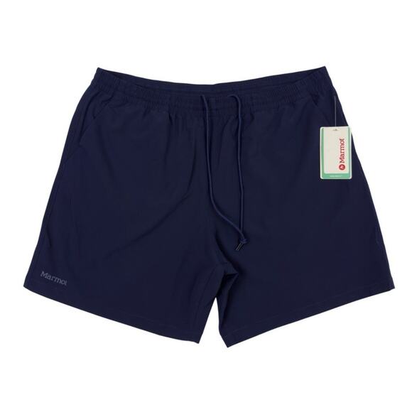 Marmot Mens Elche Shorts XL Blue 7" Inseam UPF 50 Gorpcore $70 NWT - Picture 1 of 14